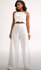 White Palzoo Pants