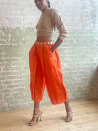 Orange Capri Pants