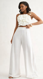 White Palzoo Pants