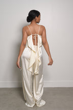 Satin Asymmetrical Tank Top