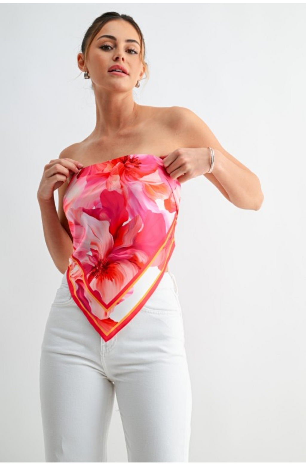 Printed Bandana Tube Top