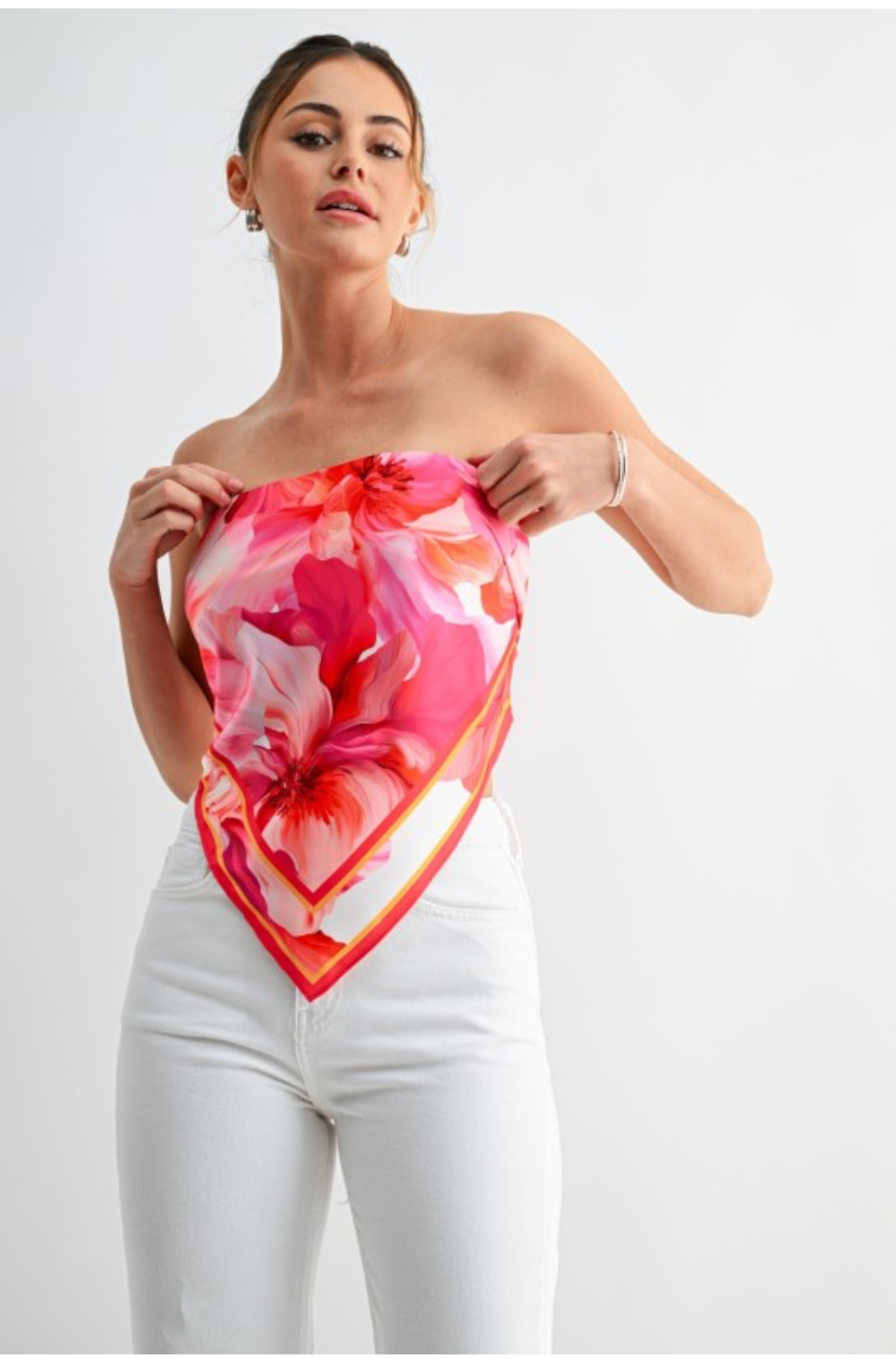 Printed Bandana Tube Top